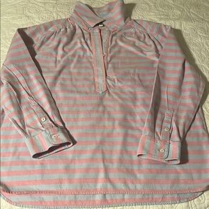 Vineyard Vines Pink and Blue Striped Shirt, Size 10